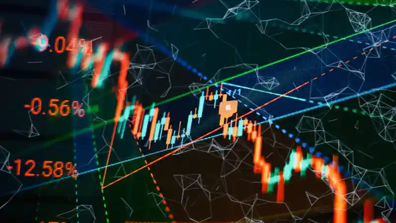 Bildschirm mit Charts und diversen Markern, die schwer verständlich aussehen